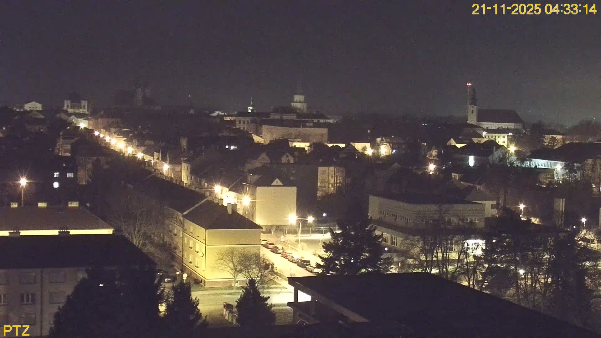 Kroměříž  PTZ Rotary Panaromic Skyline Live Cam - Kromeriz, Zlin, Czechia