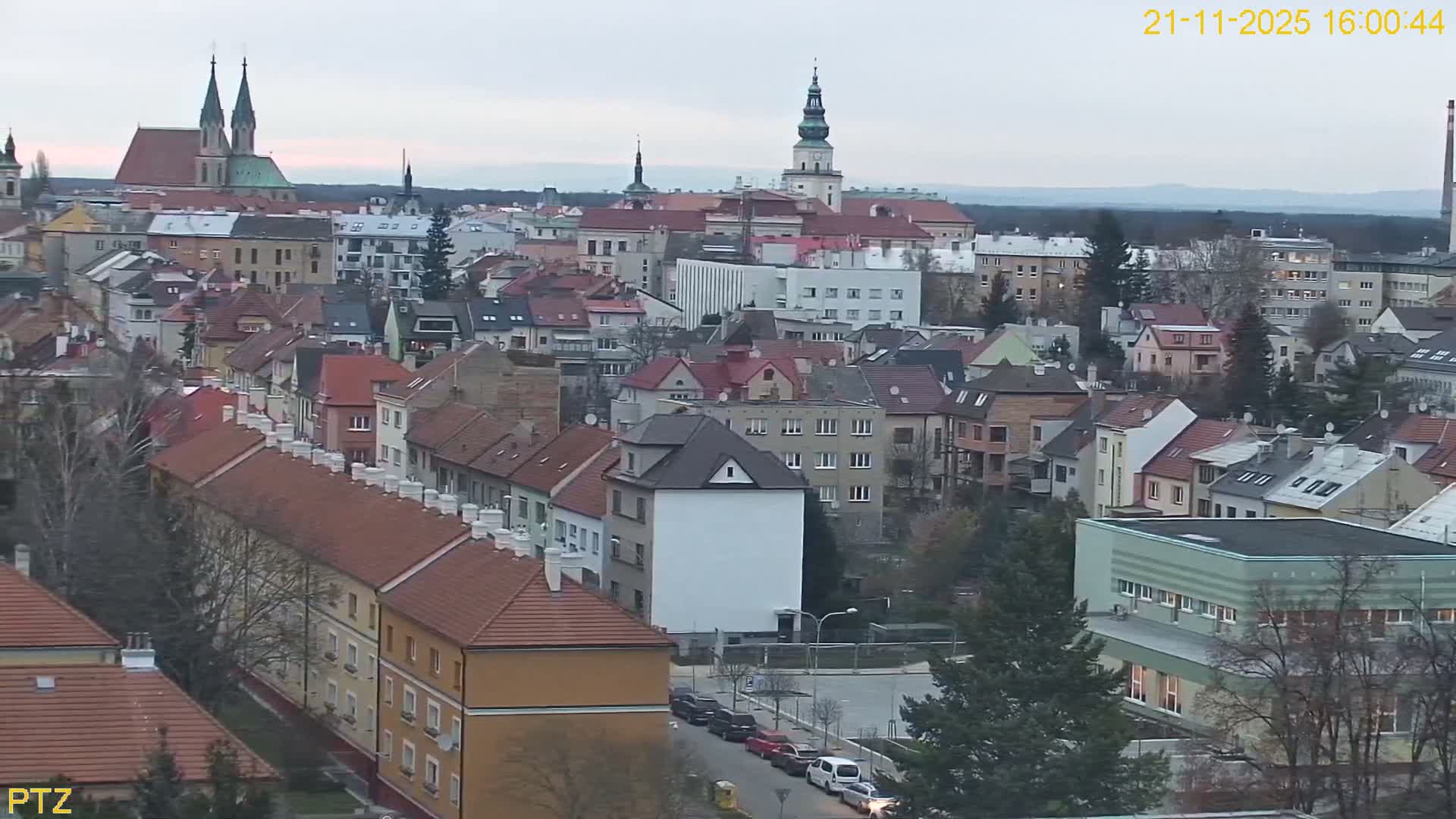 Kroměříž  PTZ Rotary Panaromic Skyline Live Cam - Kromeriz, Zlin, Czechia