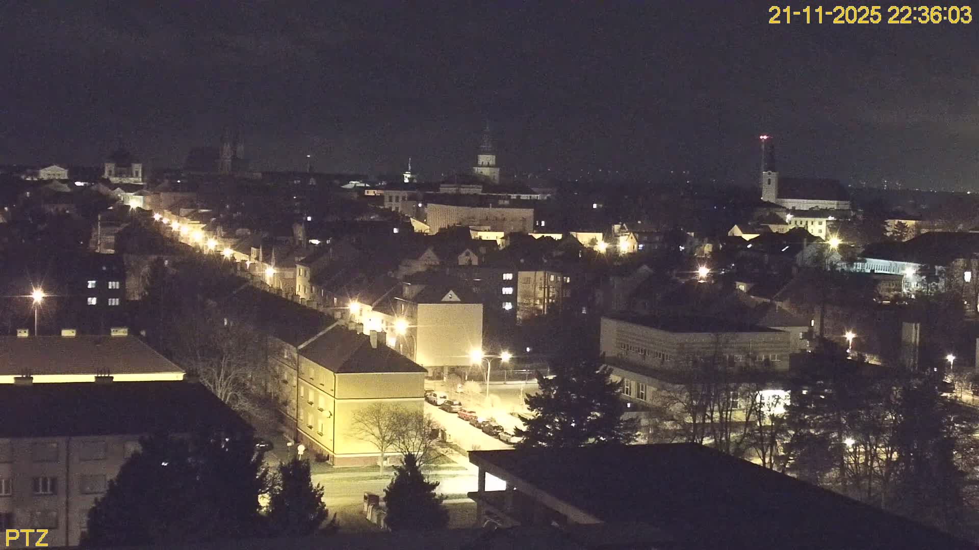 Kroměříž  PTZ Rotary Panaromic Skyline Live Cam - Kromeriz, Zlin, Czechia