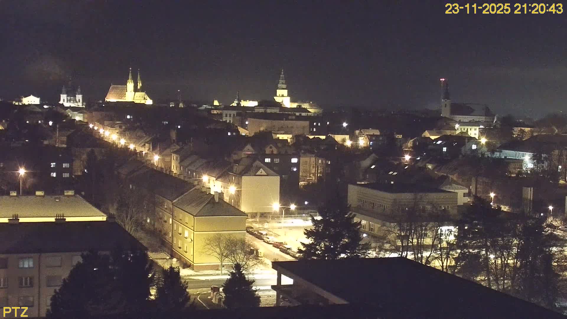 Kroměříž  PTZ Rotary Panaromic Skyline Live Cam - Kromeriz, Zlin, Czechia