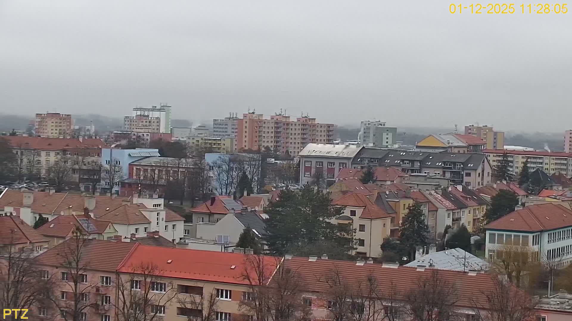 Kroměříž  PTZ Rotary Panaromic Skyline Live Cam - Kromeriz, Zlin, Czechia