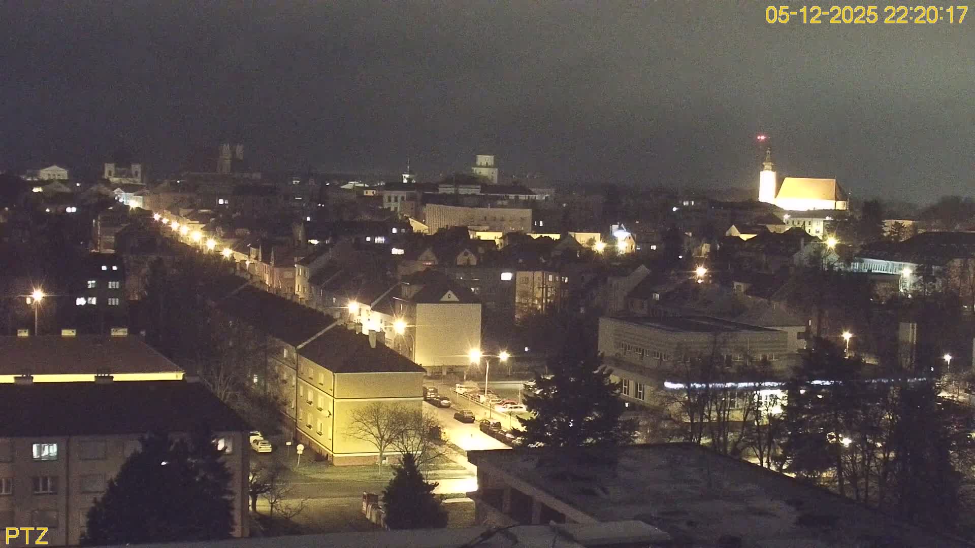 Kroměříž  PTZ Rotary Panaromic Skyline Live Cam - Kromeriz, Zlin, Czechia