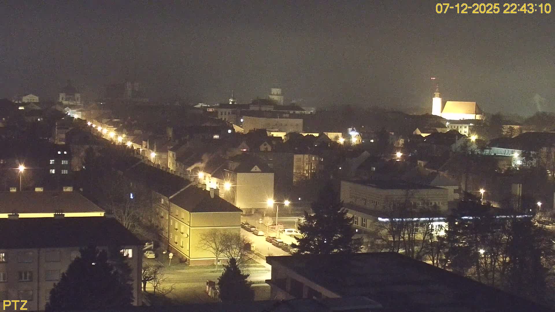 Kroměříž  PTZ Rotary Panaromic Skyline Live Cam - Kromeriz, Zlin, Czechia