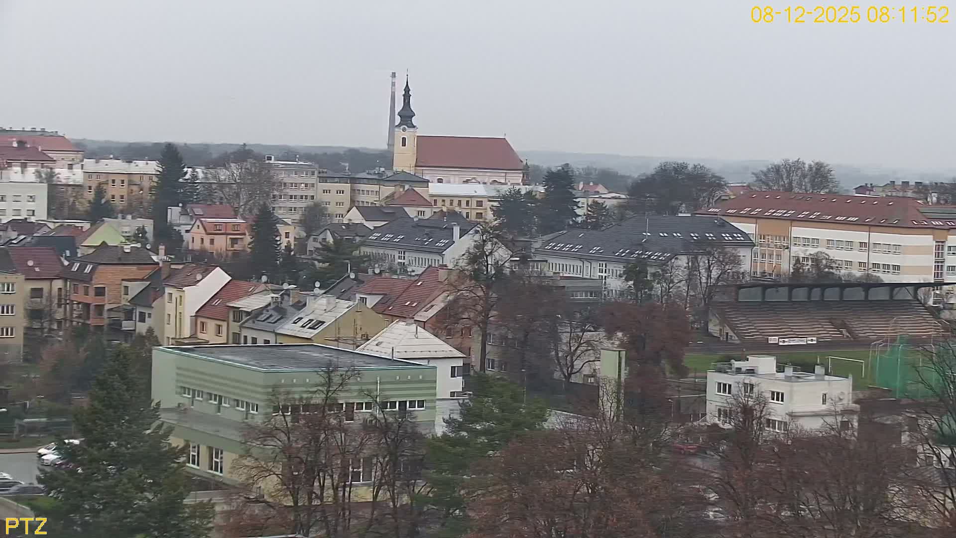 Kroměříž  PTZ Rotary Panaromic Skyline Live Cam - Kromeriz, Zlin, Czechia