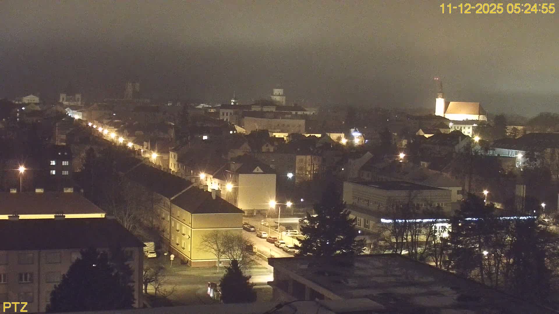 Kroměříž  PTZ Rotary Panaromic Skyline Live Cam - Kromeriz, Zlin, Czechia