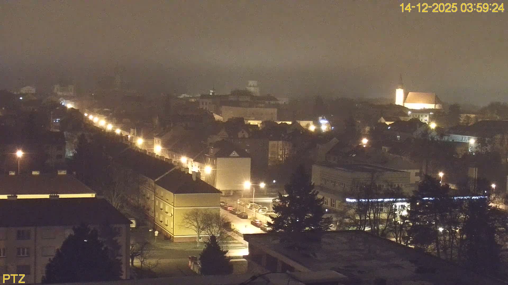 Kroměříž  PTZ Rotary Panaromic Skyline Live Cam - Kromeriz, Zlin, Czechia