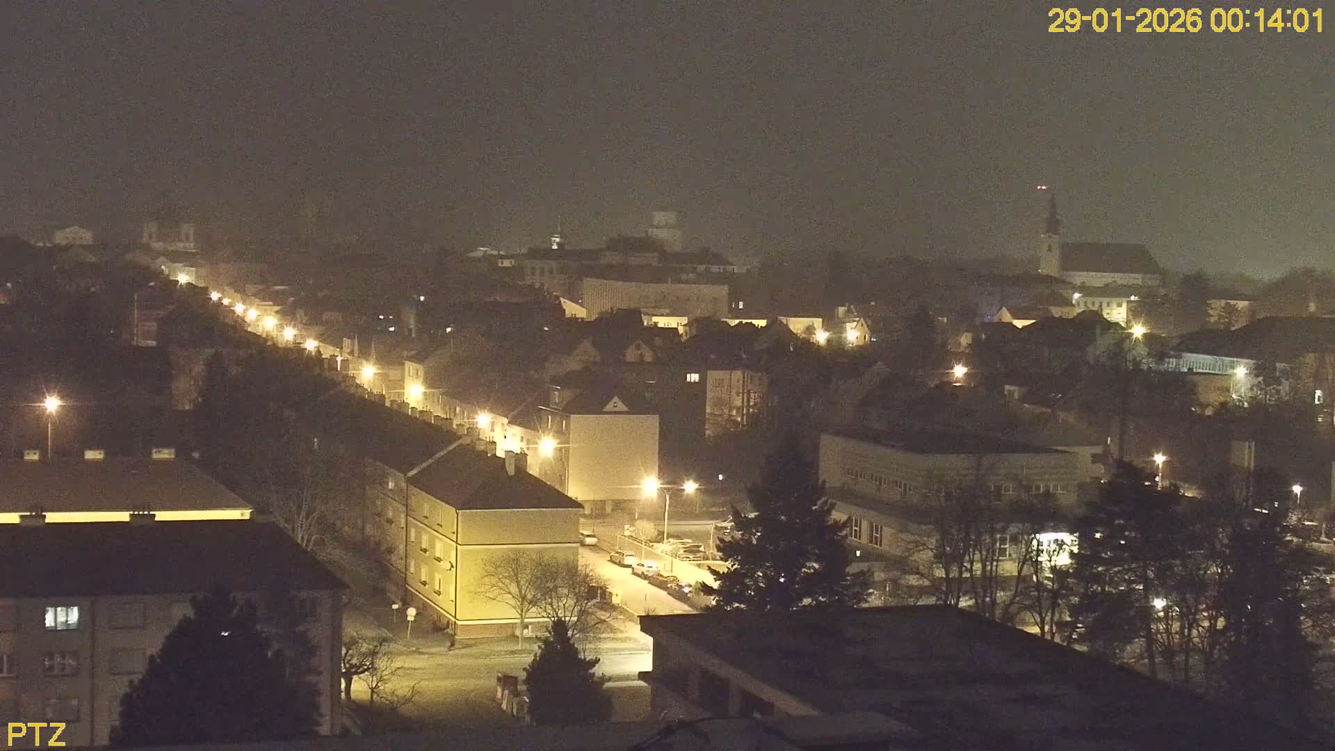 Kroměříž  PTZ Rotary Panaromic Skyline Live Cam - Kromeriz, Zlin, Czechia