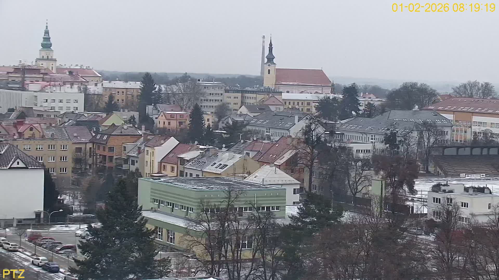 Kroměříž  PTZ Rotary Panaromic Skyline Live Cam - Kromeriz, Zlin, Czechia