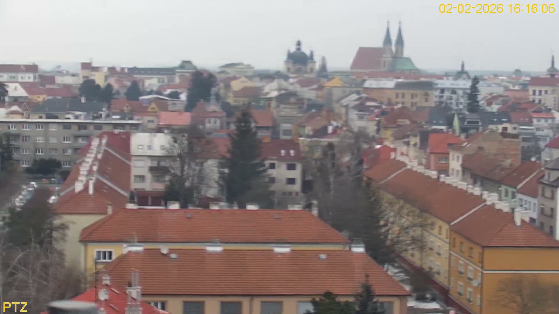 Kroměříž  PTZ Rotary Panaromic Skyline Live Cam - Kromeriz, Zlin, Czechia