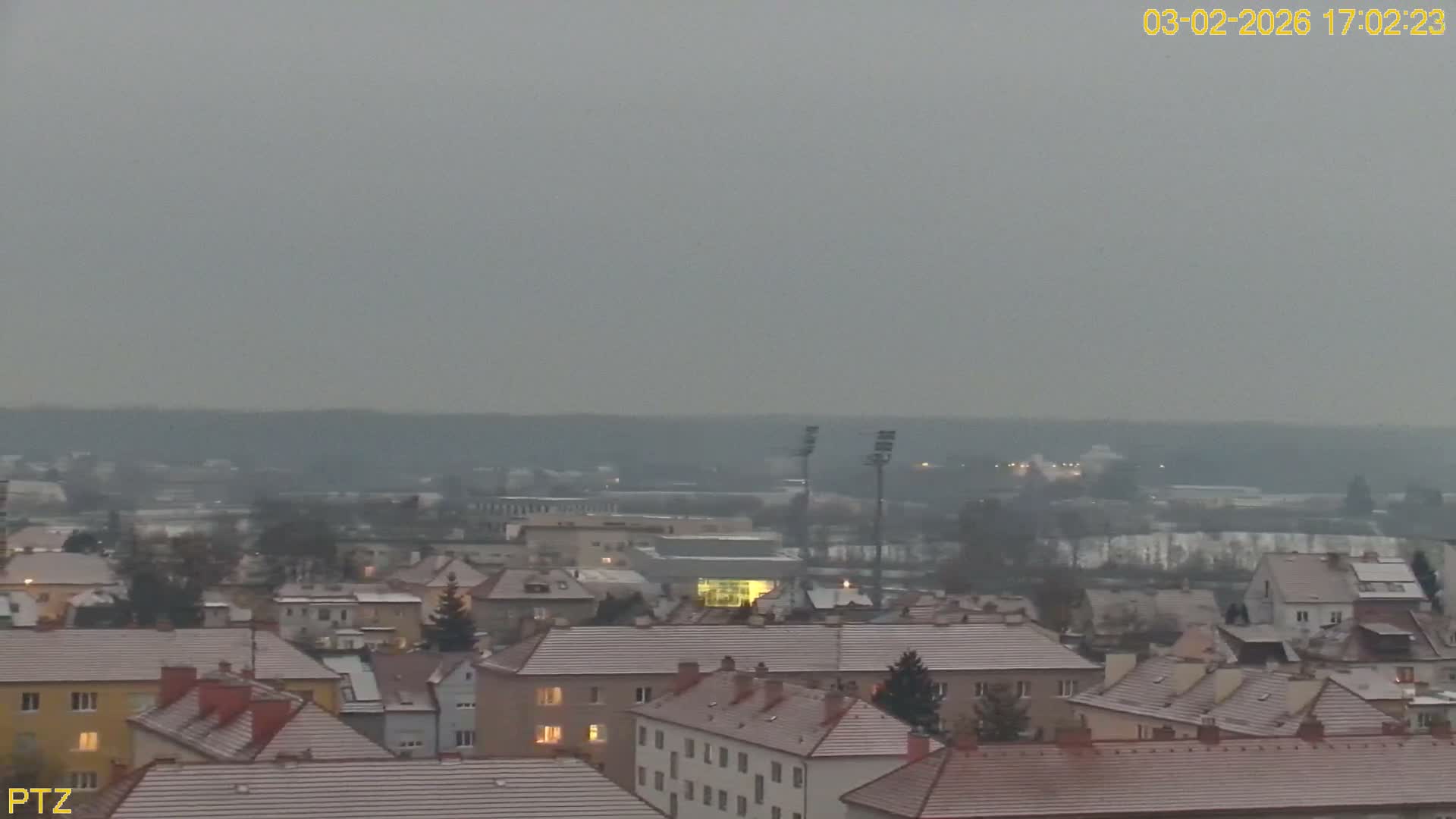 Kroměříž  PTZ Rotary Panaromic Skyline Live Cam - Kromeriz, Zlin, Czechia