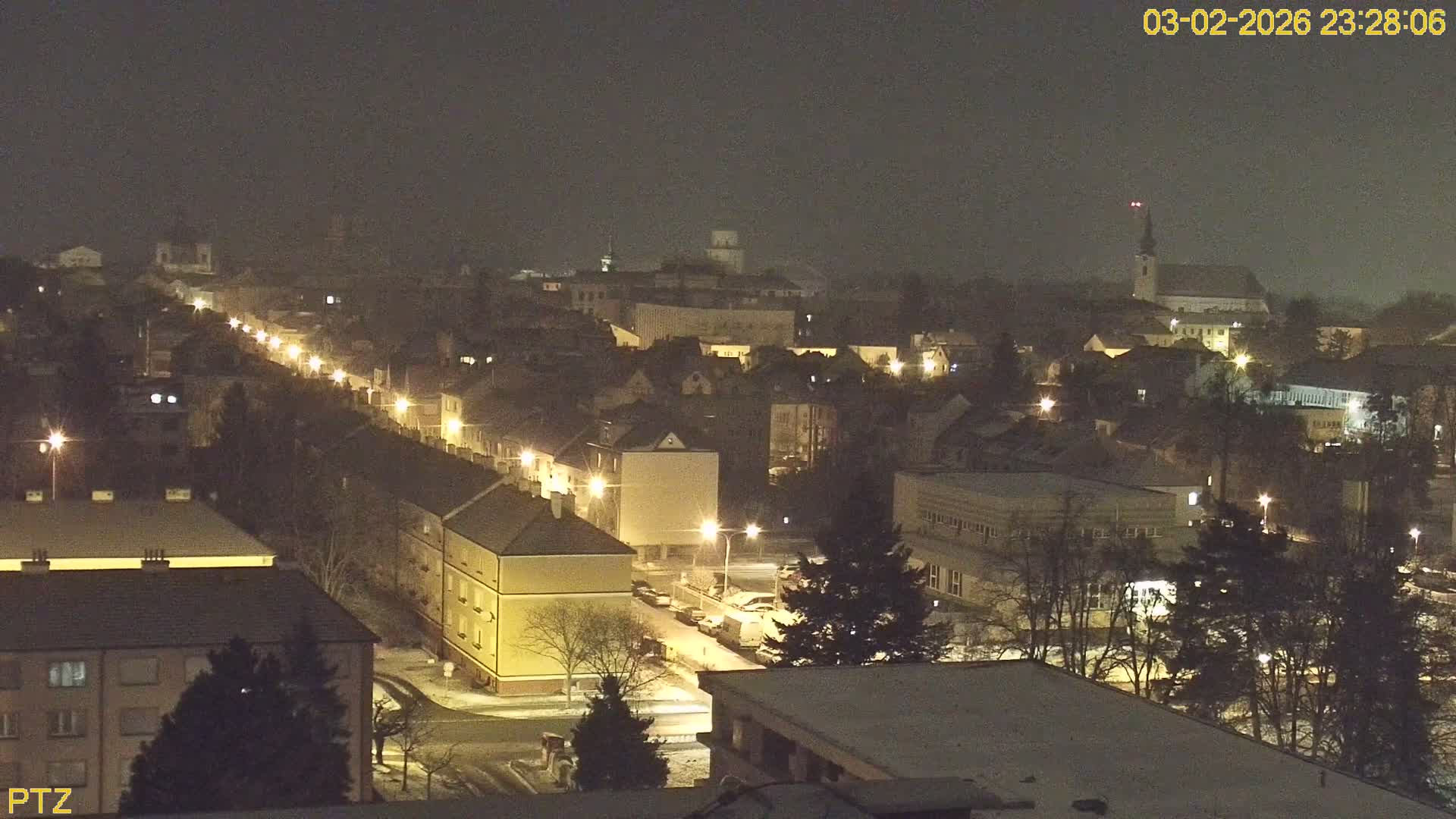 Kroměříž  PTZ Rotary Panaromic Skyline Live Cam - Kromeriz, Zlin, Czechia