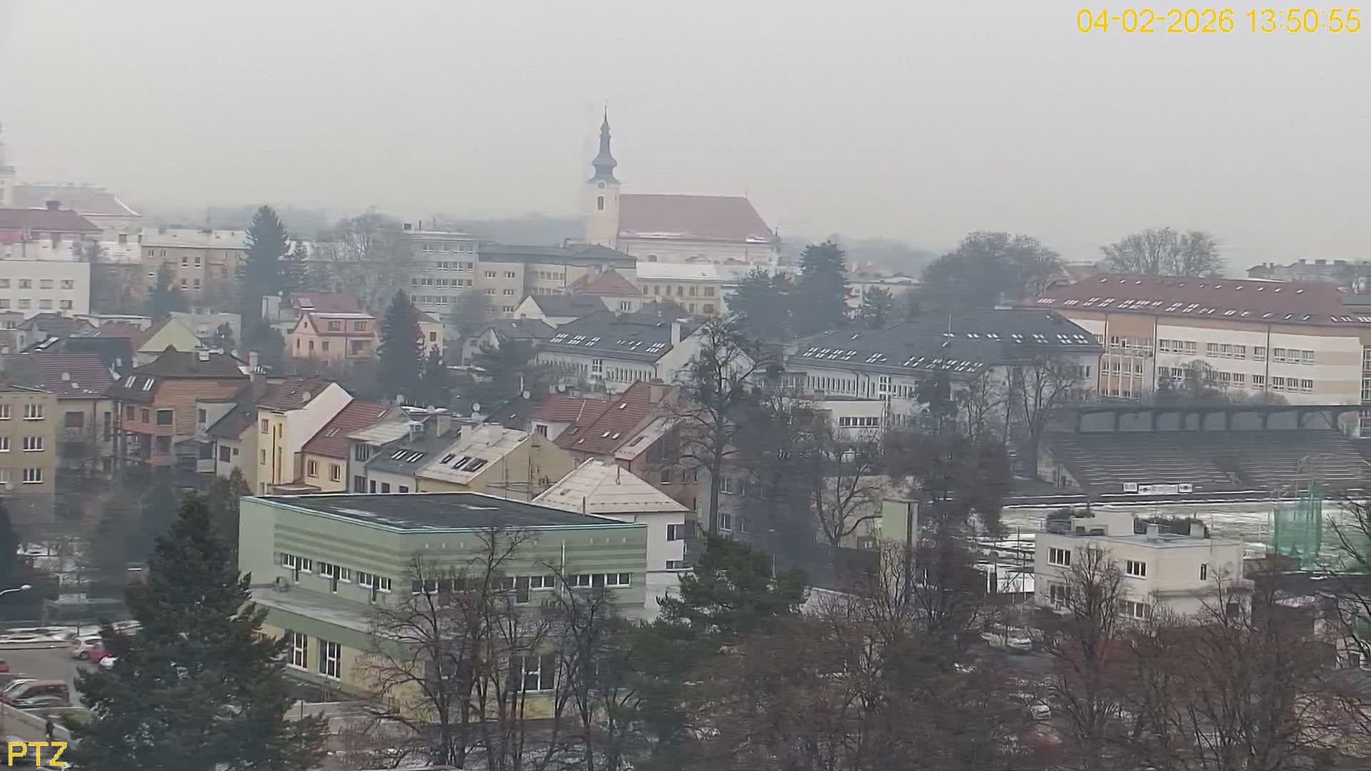 Kroměříž  PTZ Rotary Panaromic Skyline Live Cam - Kromeriz, Zlin, Czechia