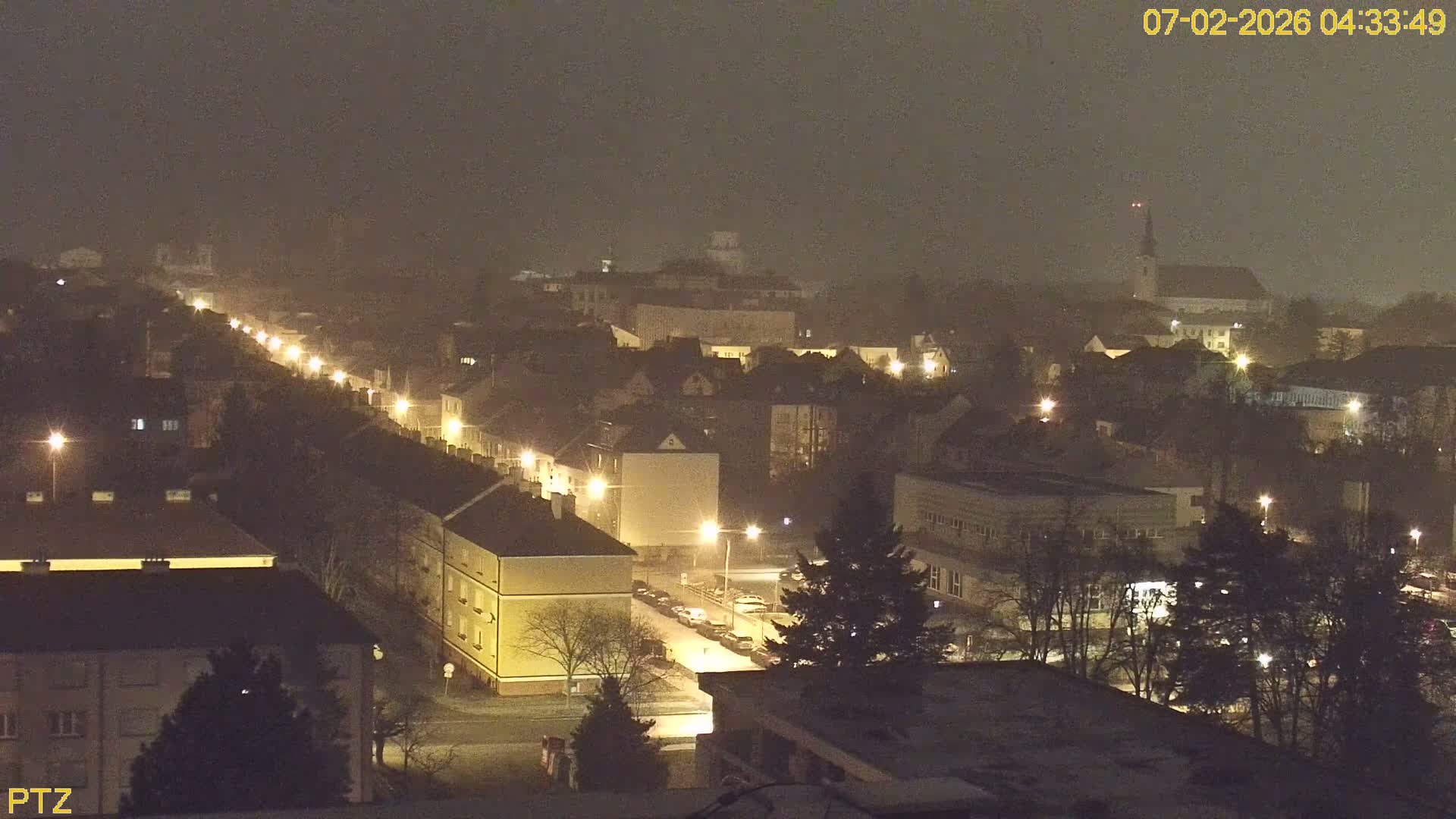 Kroměříž  PTZ Rotary Panaromic Skyline Live Cam - Kromeriz, Zlin, Czechia