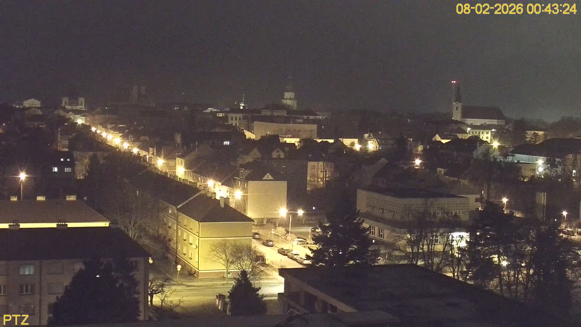 Kroměříž  PTZ Rotary Panaromic Skyline Live Cam - Kromeriz, Zlin, Czechia