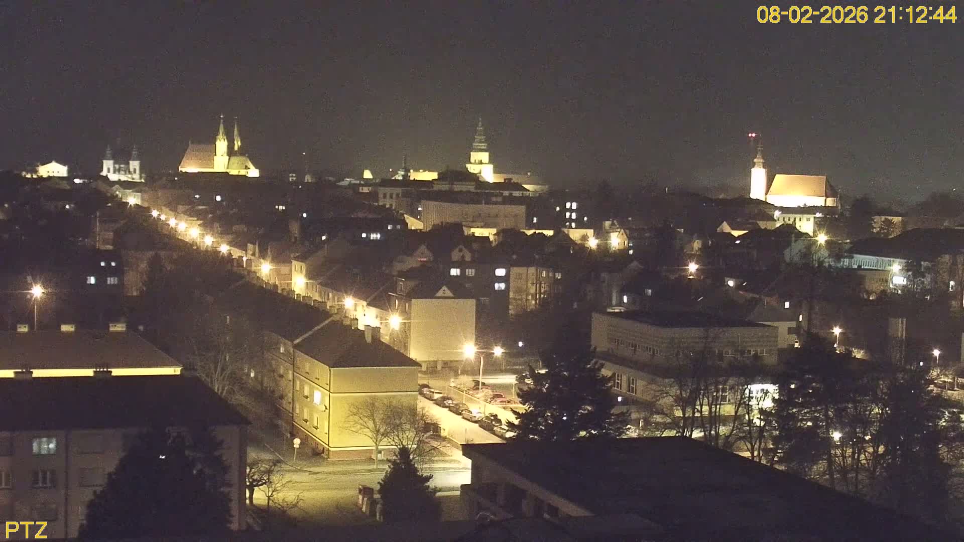 Kroměříž  PTZ Rotary Panaromic Skyline Live Cam - Kromeriz, Zlin, Czechia