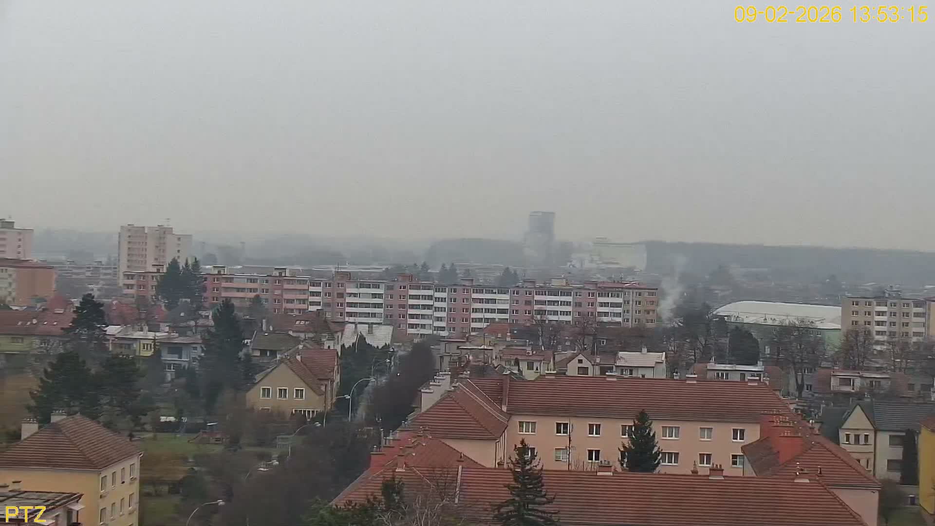Kroměříž  PTZ Rotary Panaromic Skyline Live Cam - Kromeriz, Zlin, Czechia