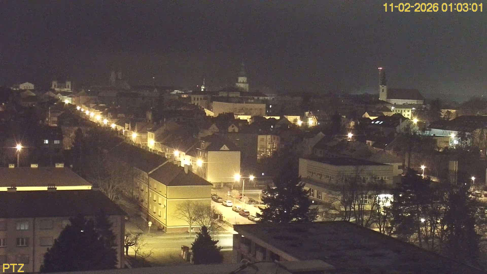Kroměříž  PTZ Rotary Panaromic Skyline Live Cam - Kromeriz, Zlin, Czechia