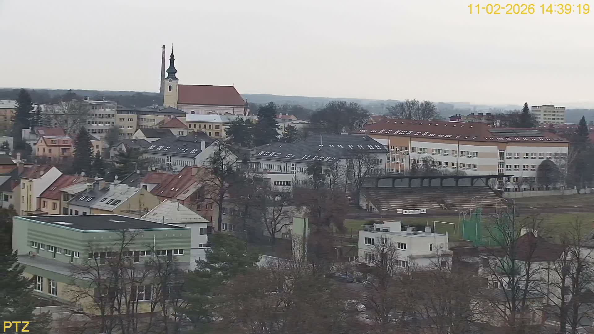 Kroměříž  PTZ Rotary Panaromic Skyline Live Cam - Kromeriz, Zlin, Czechia