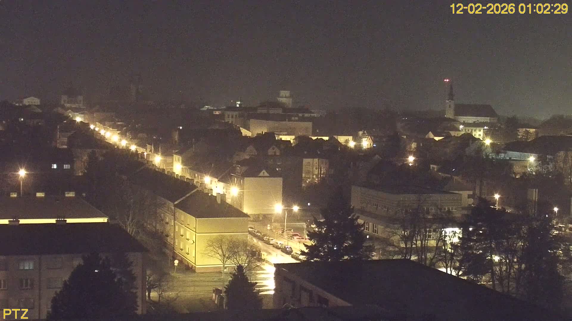Kroměříž  PTZ Rotary Panaromic Skyline Live Cam - Kromeriz, Zlin, Czechia