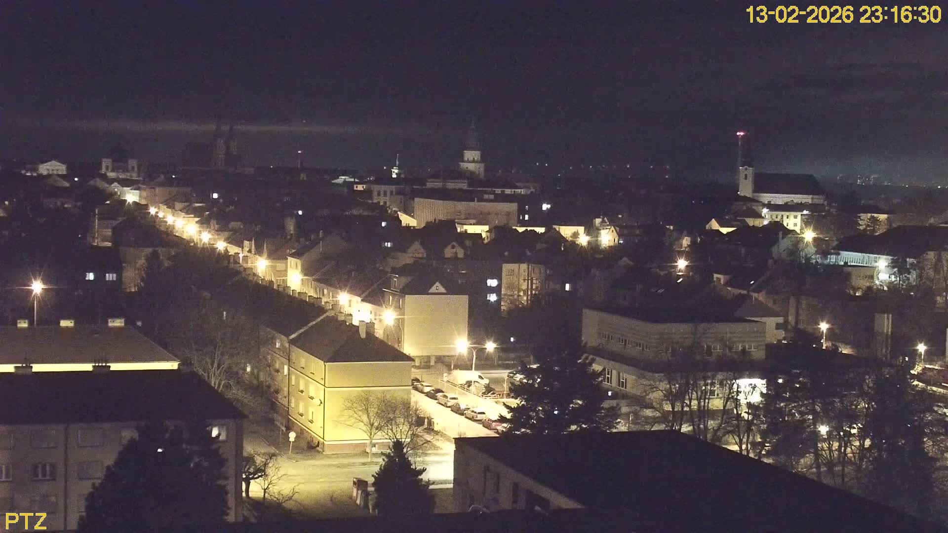 Kroměříž  PTZ Rotary Panaromic Skyline Live Cam - Kromeriz, Zlin, Czechia