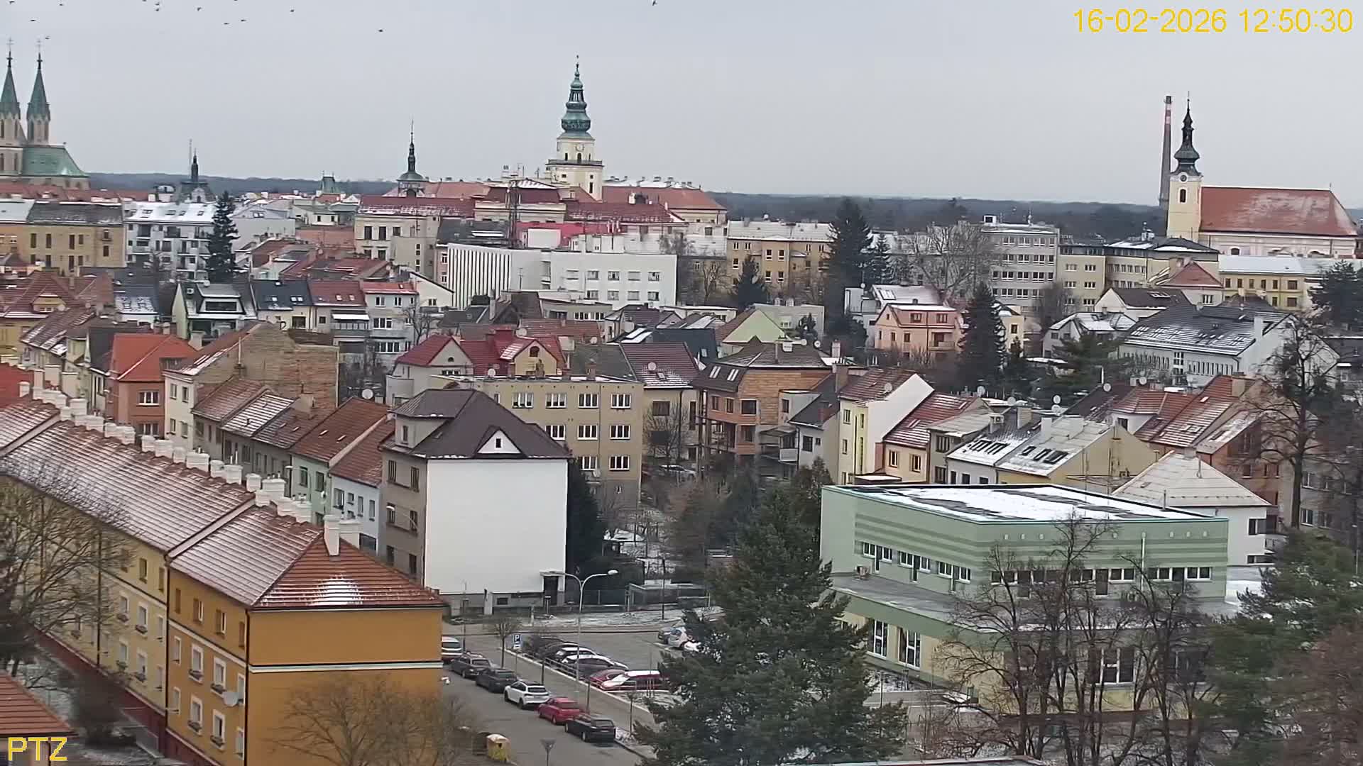 Kroměříž  PTZ Rotary Panaromic Skyline Live Cam - Kromeriz, Zlin, Czechia