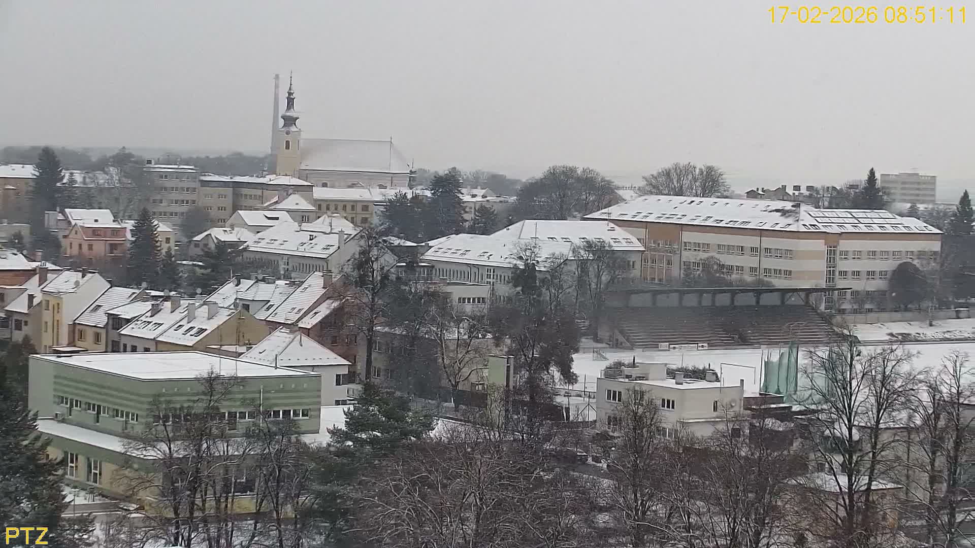 Kroměříž  PTZ Rotary Panaromic Skyline Live Cam - Kromeriz, Zlin, Czechia
