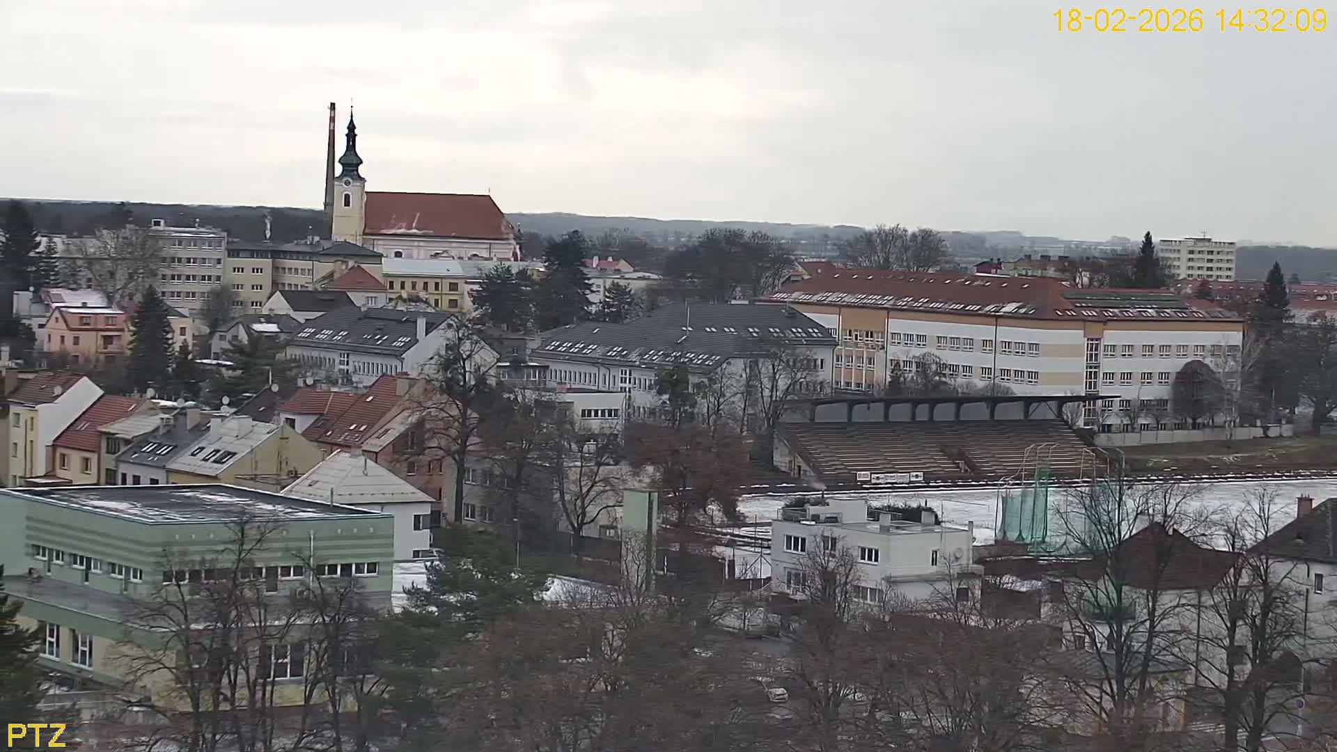 Kroměříž  PTZ Rotary Panaromic Skyline Live Cam - Kromeriz, Zlin, Czechia
