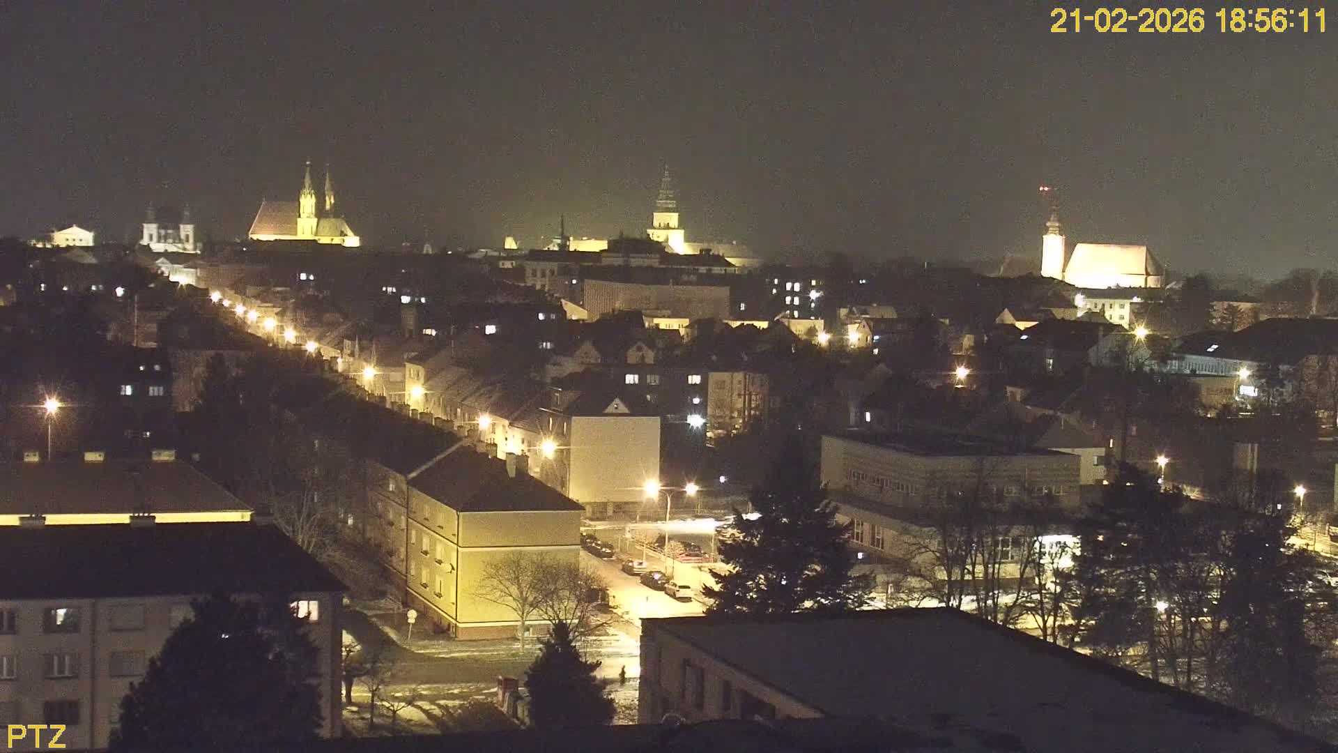 Kroměříž  PTZ Rotary Panaromic Skyline Live Cam - Kromeriz, Zlin, Czechia