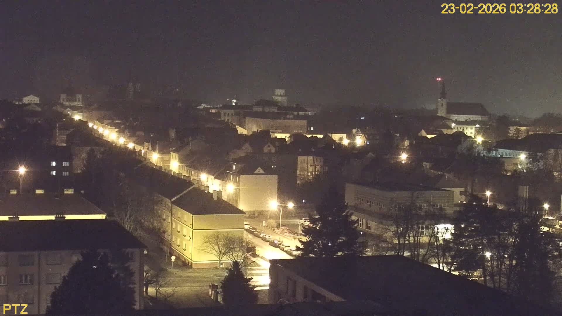 Kroměříž  PTZ Rotary Panaromic Skyline Live Cam - Kromeriz, Zlin, Czechia