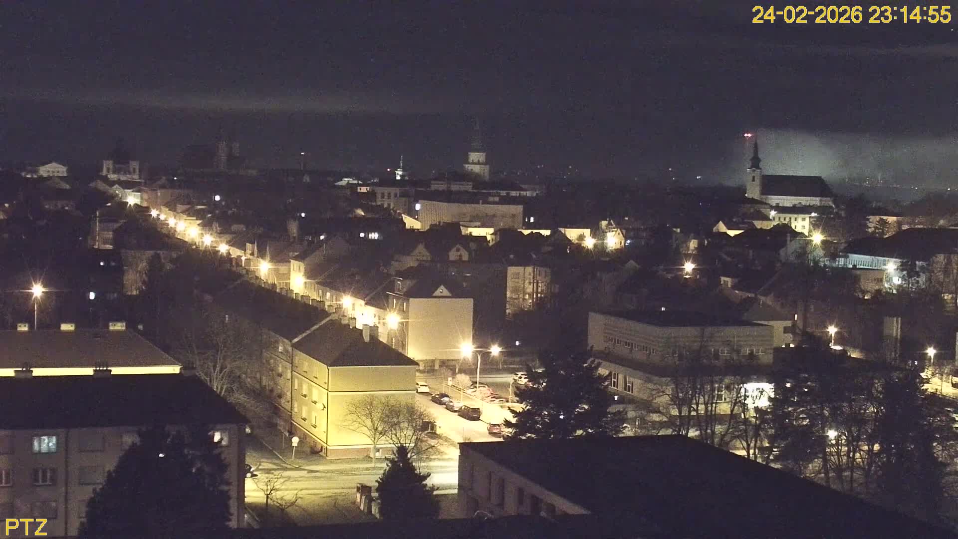 Kroměříž  PTZ Rotary Panaromic Skyline Live Cam - Kromeriz, Zlin, Czechia