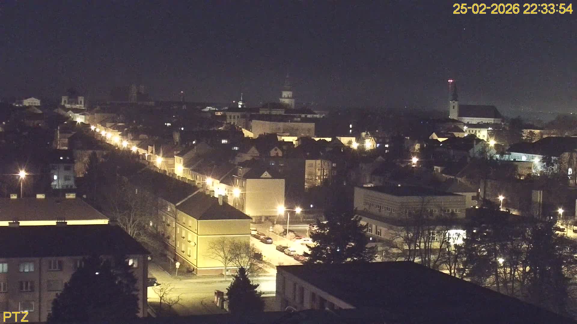 Kroměříž  PTZ Rotary Panaromic Skyline Live Cam - Kromeriz, Zlin, Czechia
