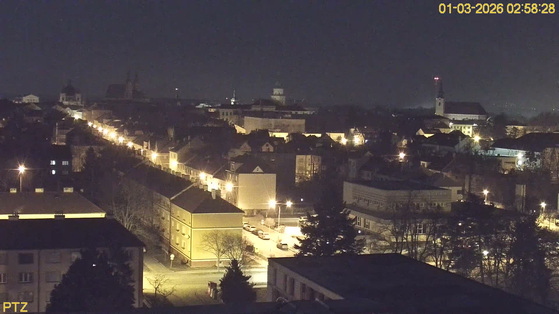 Kroměříž  PTZ Rotary Panaromic Skyline Live Cam - Kromeriz, Zlin, Czechia