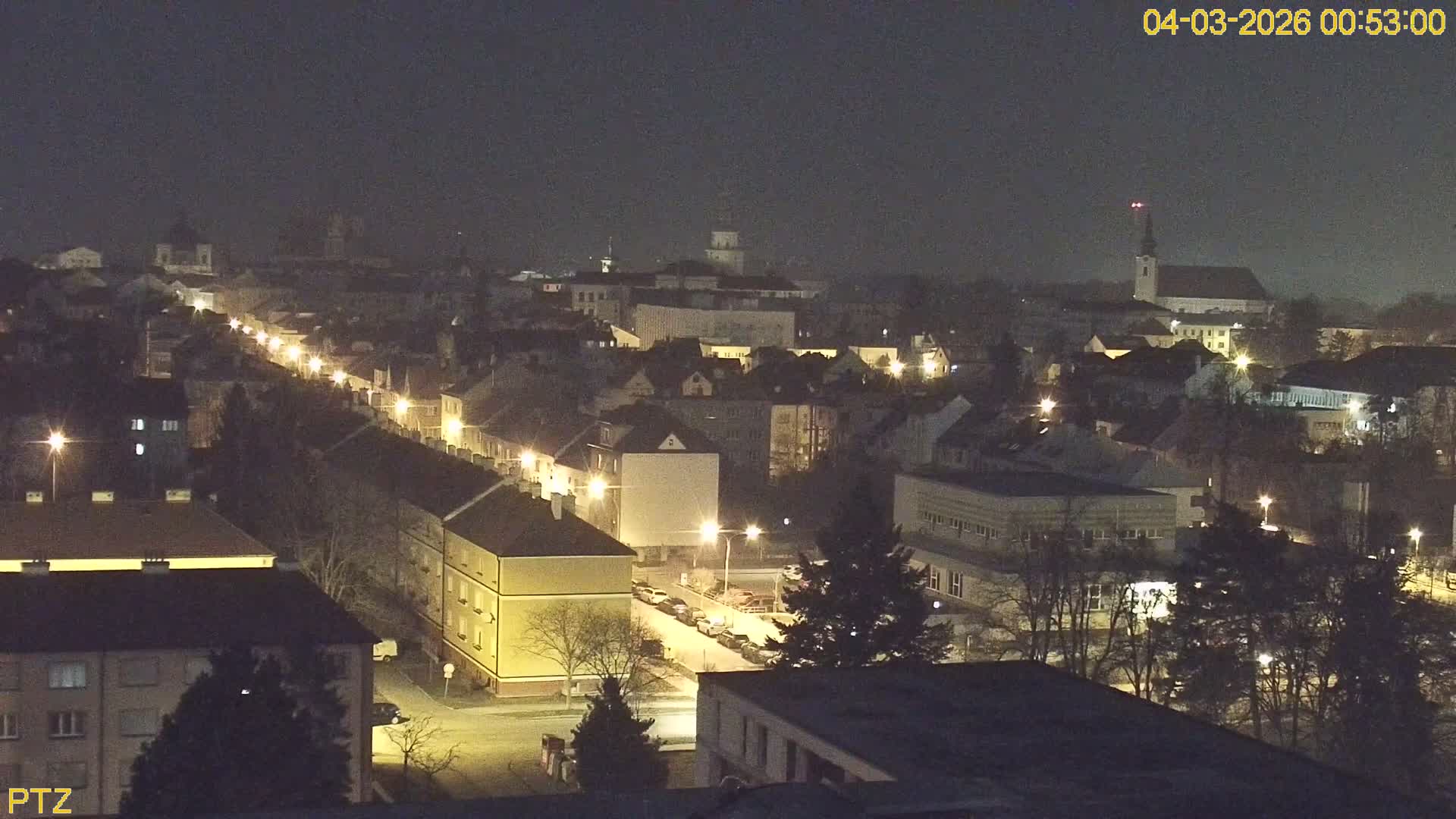 Kroměříž  PTZ Rotary Panaromic Skyline Live Cam - Kromeriz, Zlin, Czechia