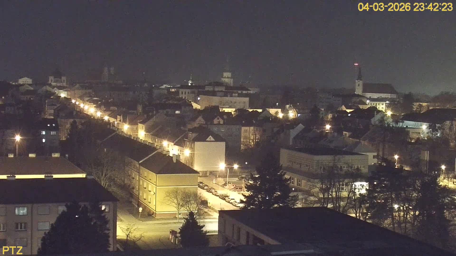 Kroměříž  PTZ Rotary Panaromic Skyline Live Cam - Kromeriz, Zlin, Czechia
