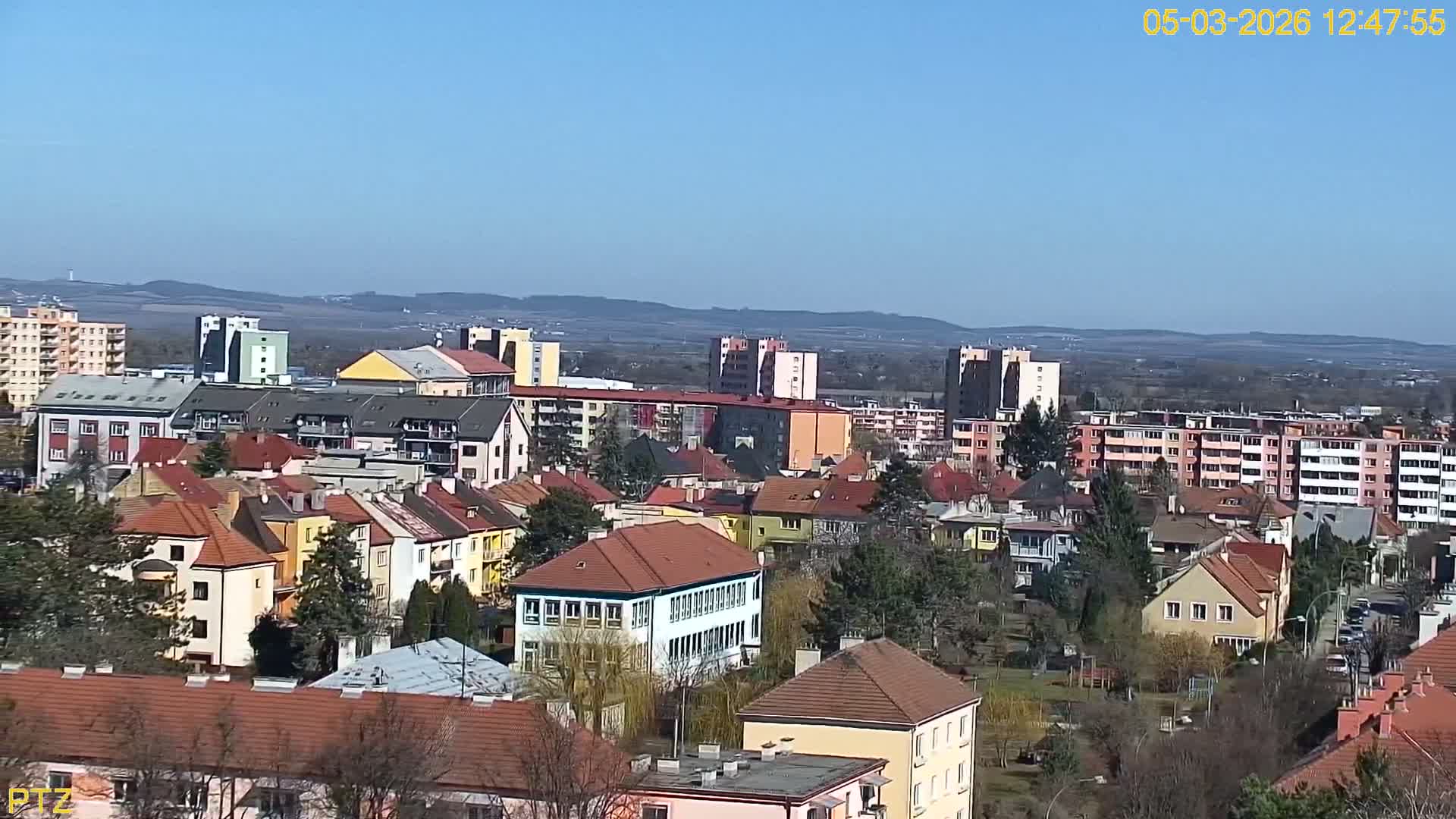 Kroměříž  PTZ Rotary Panaromic Skyline Live Cam - Kromeriz, Zlin, Czechia
