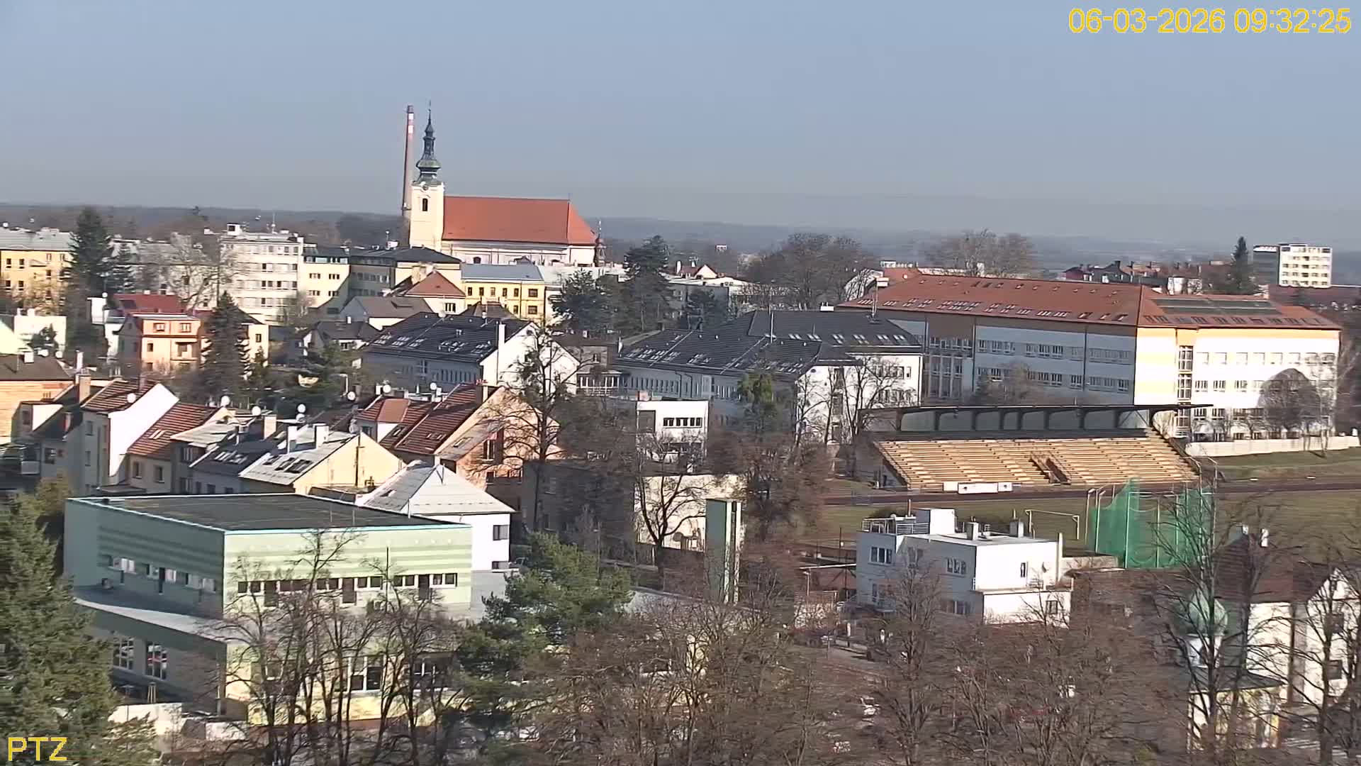 Kroměříž  PTZ Rotary Panaromic Skyline Live Cam - Kromeriz, Zlin, Czechia