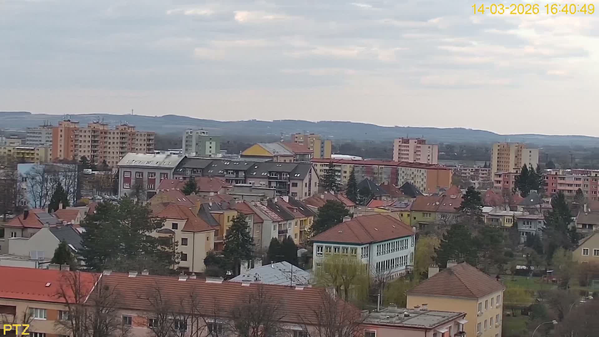 Kroměříž  PTZ Rotary Panaromic Skyline Live Cam - Kromeriz, Zlin, Czechia
