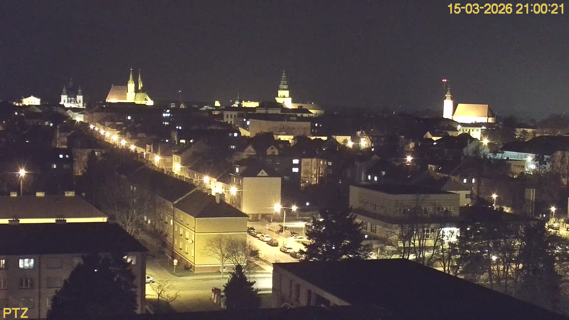 Kroměříž  PTZ Rotary Panaromic Skyline Live Cam - Kromeriz, Zlin, Czechia