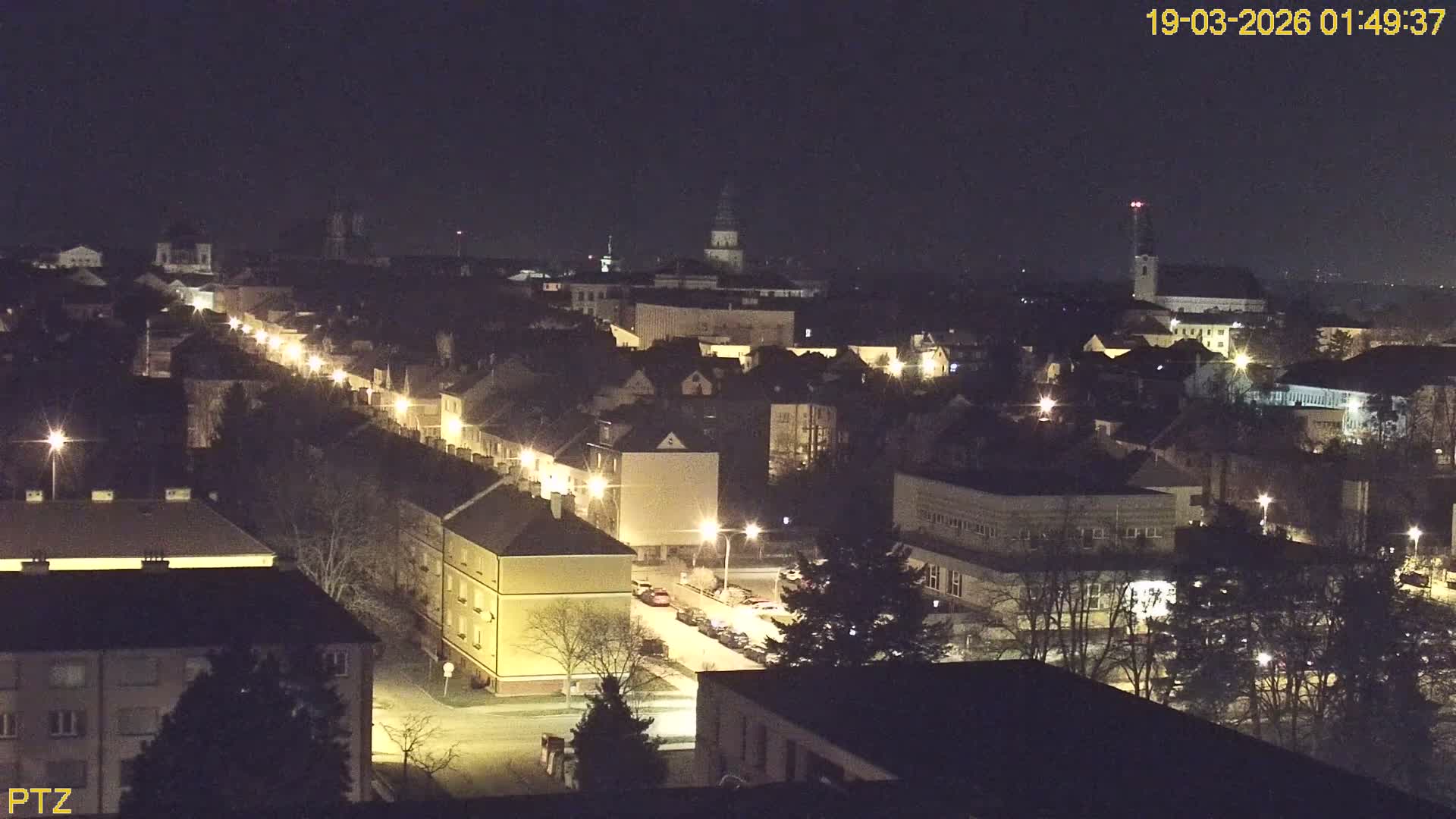 Kroměříž  PTZ Rotary Panaromic Skyline Live Cam - Kromeriz, Zlin, Czechia