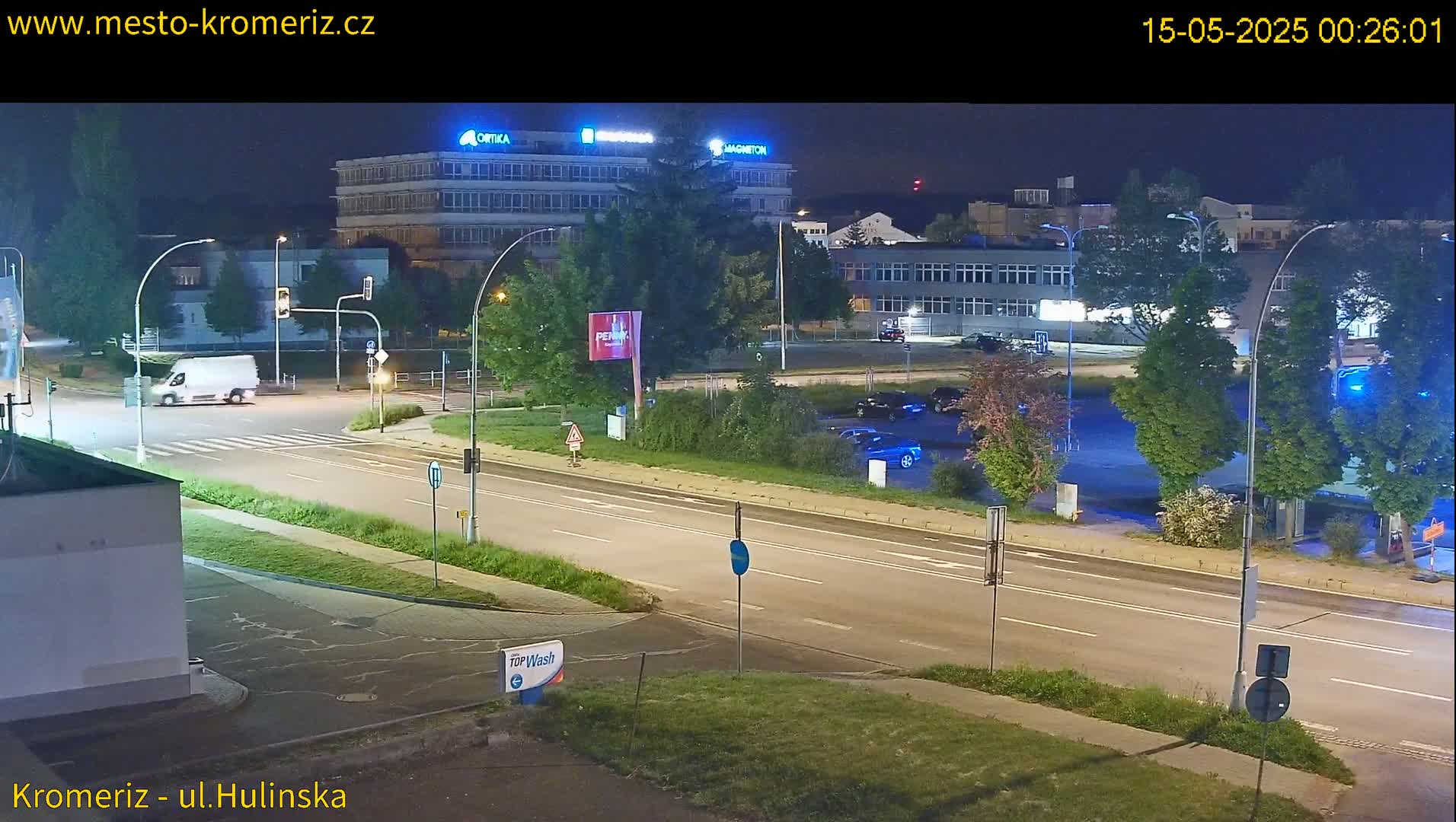 Kroměříž ,  Hulínská & Kaplanova & Čelakovského Intersection Live Cam -  Kromeriz, Zlin, Czechia
