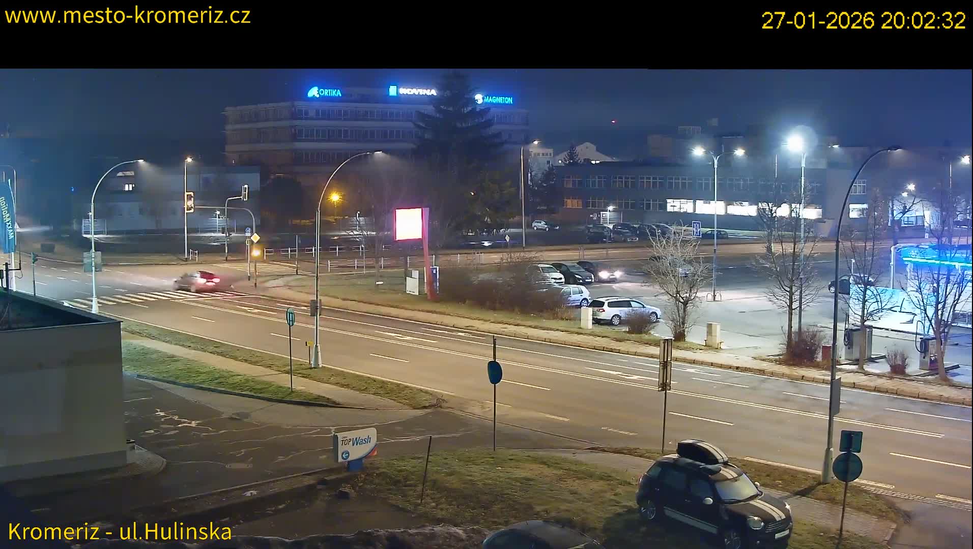 Kroměříž ,  Hulínská & Kaplanova & Čelakovského Intersection Live Cam -  Kromeriz, Zlin, Czechia