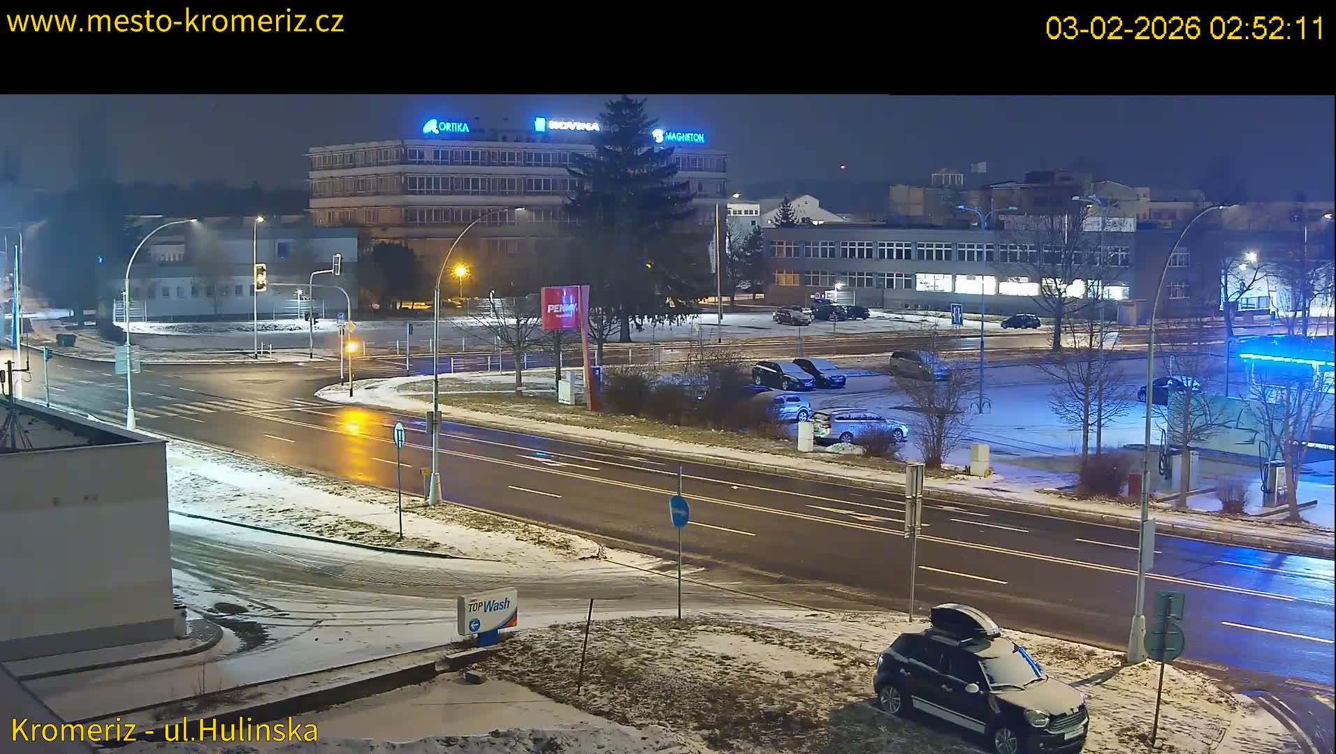 Kroměříž ,  Hulínská & Kaplanova & Čelakovského Intersection Live Cam -  Kromeriz, Zlin, Czechia