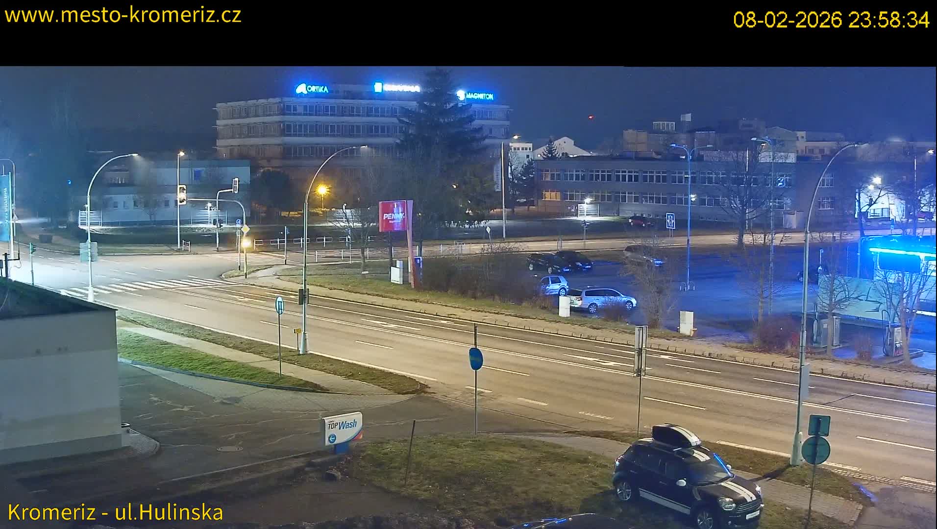 Kroměříž ,  Hulínská & Kaplanova & Čelakovského Intersection Live Cam -  Kromeriz, Zlin, Czechia