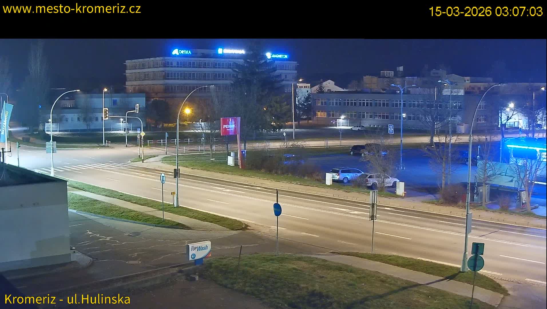Kroměříž ,  Hulínská & Kaplanova & Čelakovského Intersection Live Cam -  Kromeriz, Zlin, Czechia