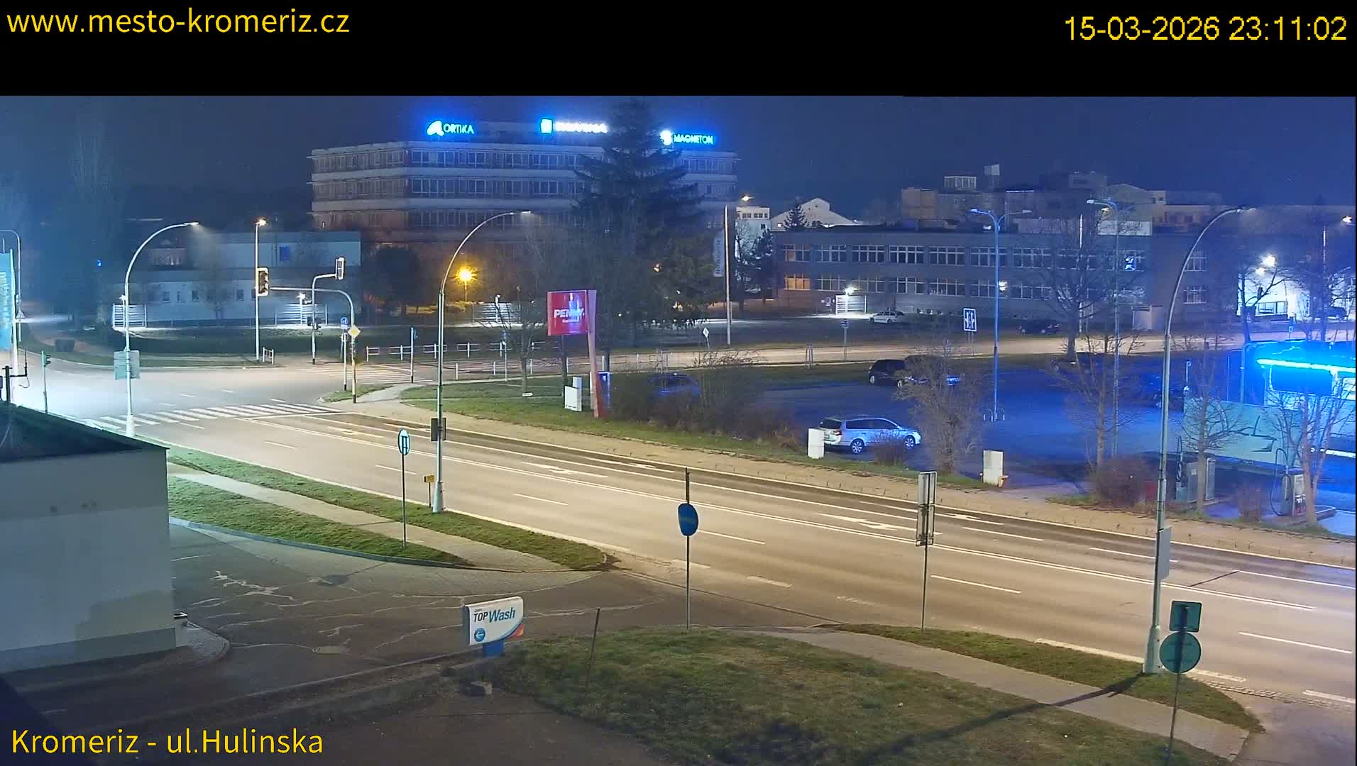 Kroměříž ,  Hulínská & Kaplanova & Čelakovského Intersection Live Cam -  Kromeriz, Zlin, Czechia