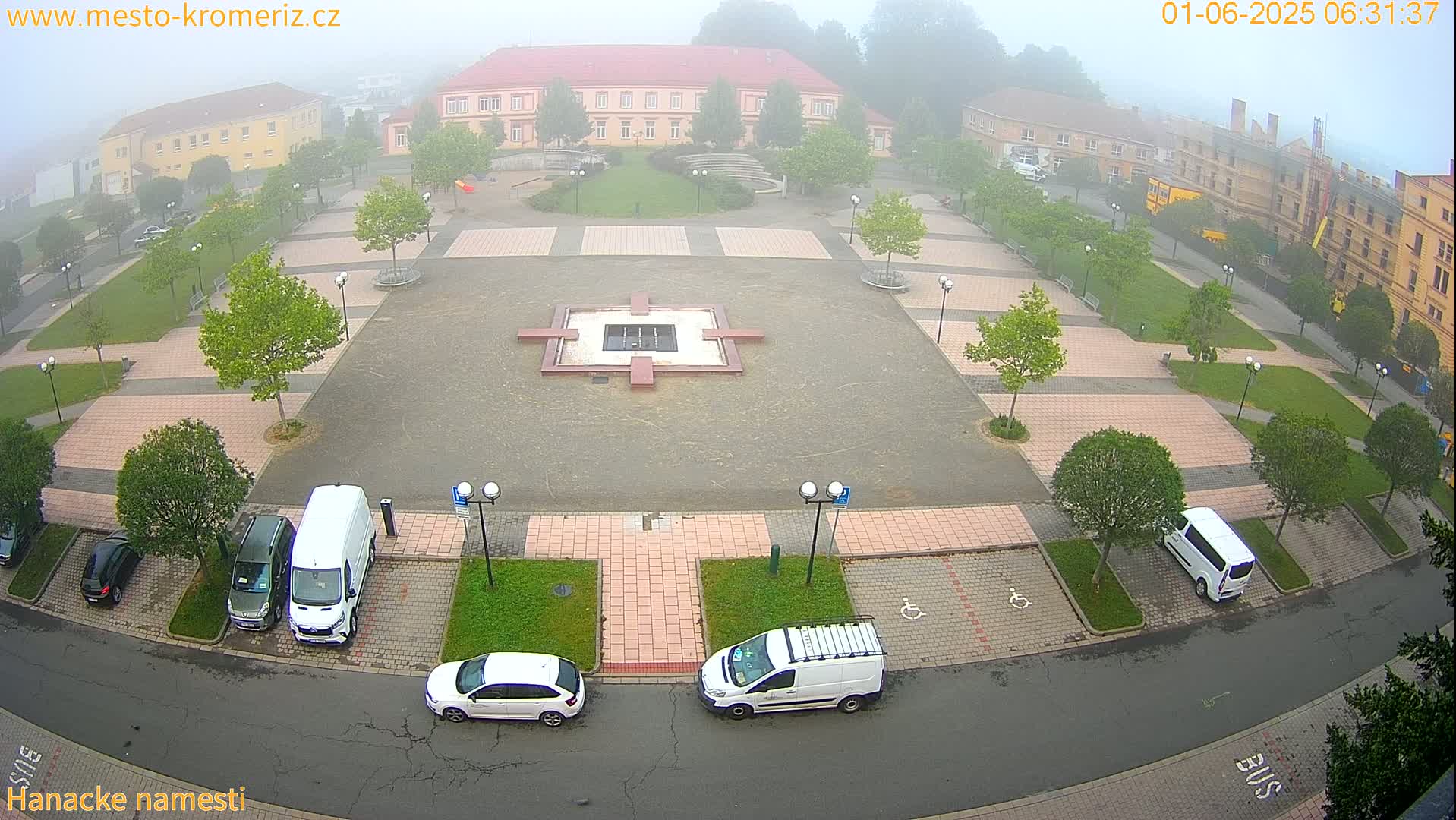 Kroměříž - Hanácké Náměstí Square Live Cam - Kromeriz, Zlin, Czechia