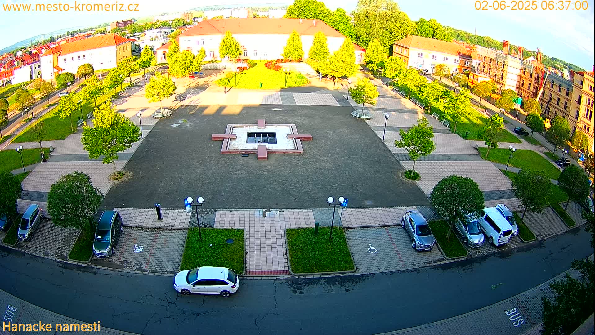 Kroměříž - Hanácké Náměstí Square Live Cam - Kromeriz, Zlin, Czechia