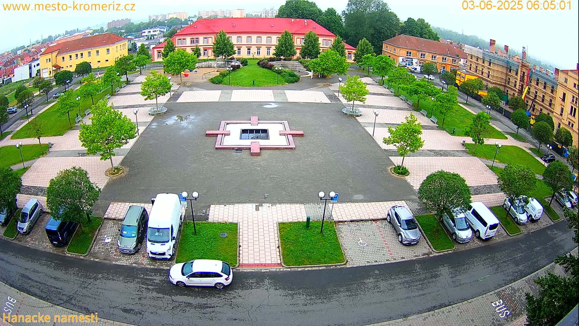 Kroměříž - Hanácké Náměstí Square Live Cam - Kromeriz, Zlin, Czechia