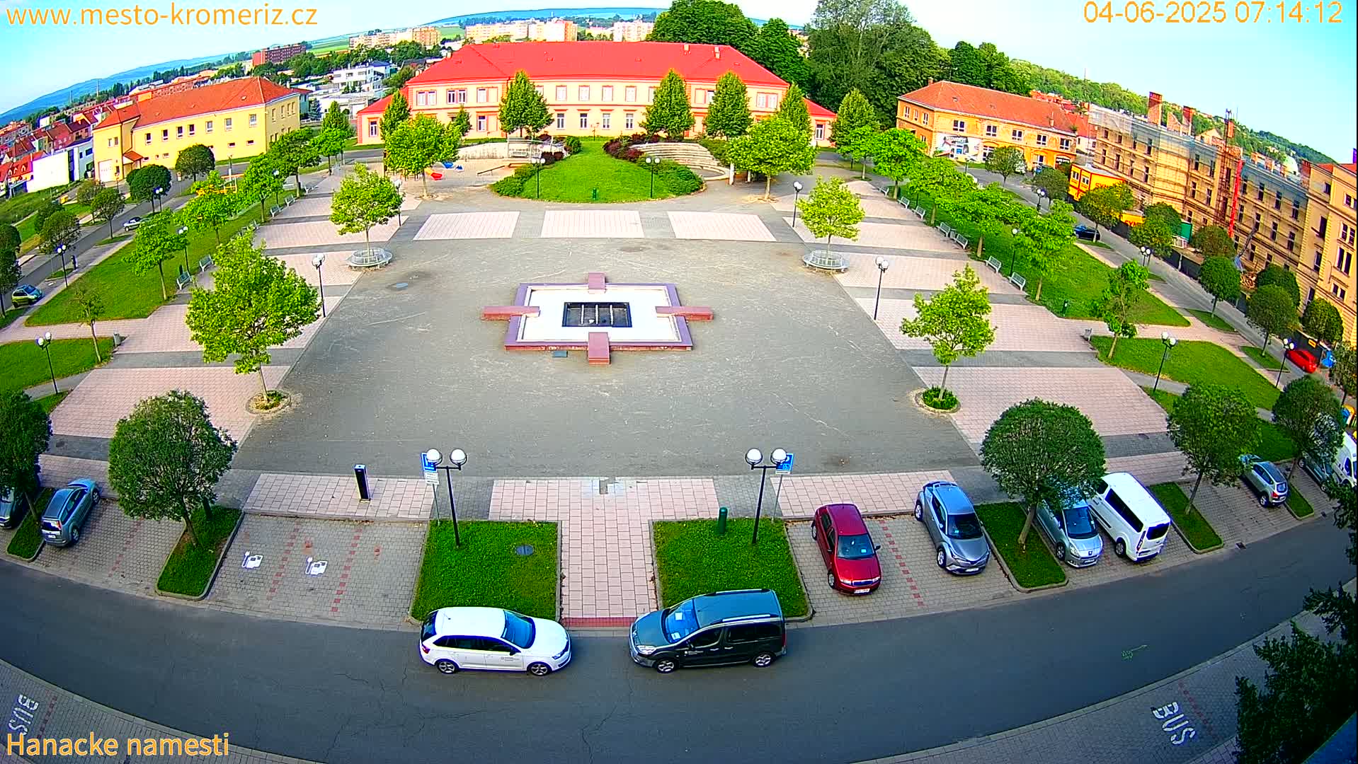 Kroměříž - Hanácké Náměstí Square Live Cam - Kromeriz, Zlin, Czechia