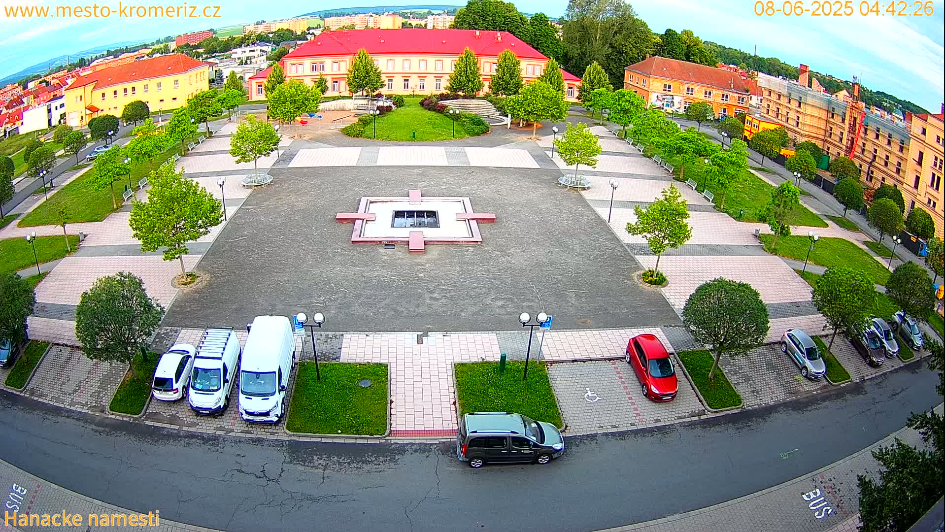 Kroměříž - Hanácké Náměstí Square Live Cam - Kromeriz, Zlin, Czechia
